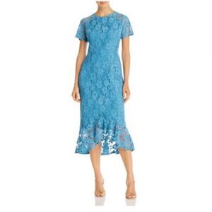 NWOT NANETTE LACE FLOUNCE MIDI DRESS size 2